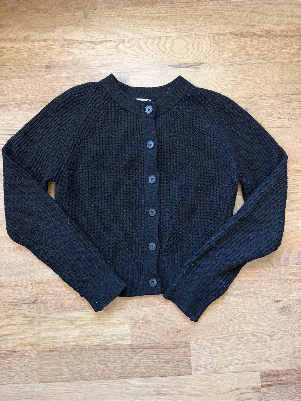 Universal Thread Black Button-Up Knit Cardigan Women's XS
